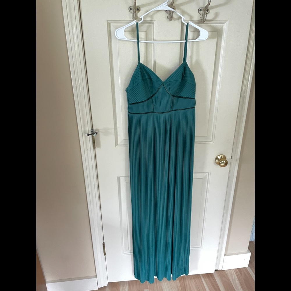 ASOS Size M Hunter Green Maxi Dress